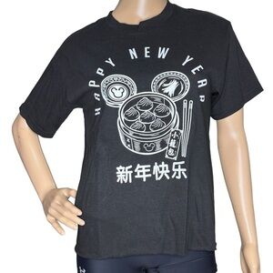 Disney Happy New Year black tee, NWT, small